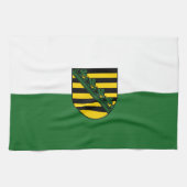 Linge De Cuisine Drapeau de Saxe (Horizontal)