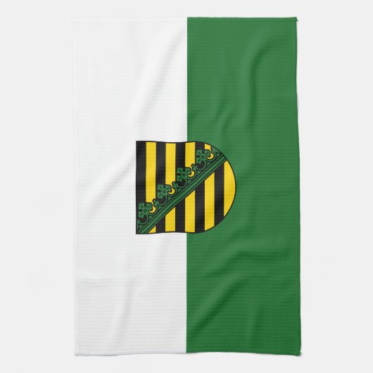 Linge De Cuisine Drapeau de Saxe (Vertical)