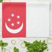 Linge De Cuisine Drapeau de Singapour (Plié)