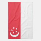 Linge De Cuisine Drapeau de Singapour (Vertical)