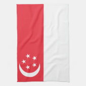 Linge De Cuisine Drapeau de Singapour (Vertical)