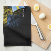 Linge De Cuisine drapeau de Suède (Quart Plié)