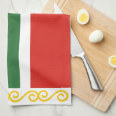 Linge De Cuisine Drapeau de Tchétchénie (Quart Plié)