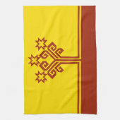 Linge De Cuisine Drapeau de Tchouvachie (Vertical)