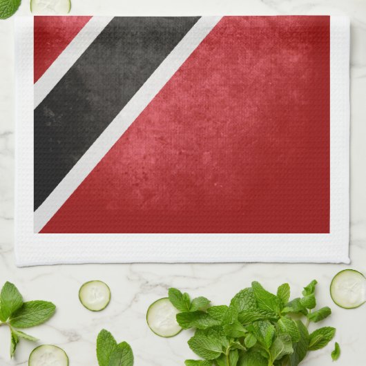 Linge De Cuisine Drapeau de Trinité-et-Tobago ; (Plié)
