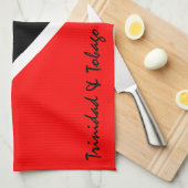 Linge De Cuisine Drapeau de Trinité-et-Tobago (Quart Plié)
