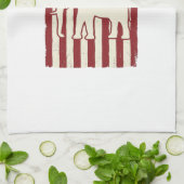 Linge De Cuisine Drapeau d'éléphant patriotique Conception de vecte (Plié)