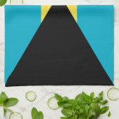 Linge De Cuisine Drapeau des Bahamas (Plié)
