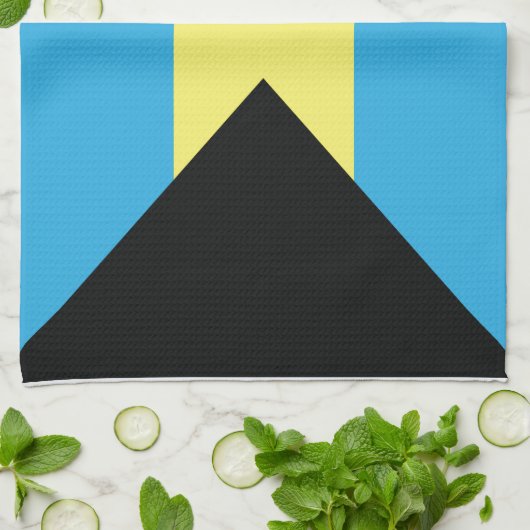 Linge De Cuisine Drapeau des Bahamas (Plié)