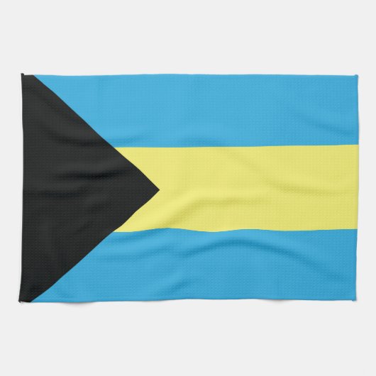 Linge De Cuisine Drapeau des Bahamas (Horizontal)