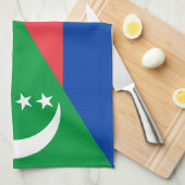 Linge De Cuisine Drapeau des Comores (Quart Plié)