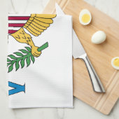 Linge De Cuisine Drapeau des Îles Vierges des États-Unis (Quart Plié)