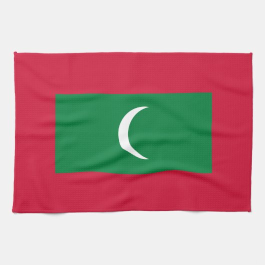 Linge De Cuisine Drapeau des Maldives (Horizontal)