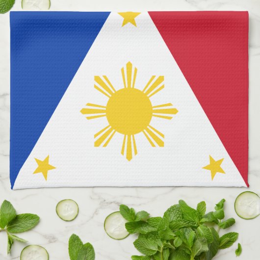 Linge De Cuisine Drapeau des Philippines (Plié)