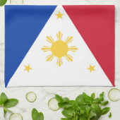 Linge De Cuisine drapeau des Philippines (Plié)