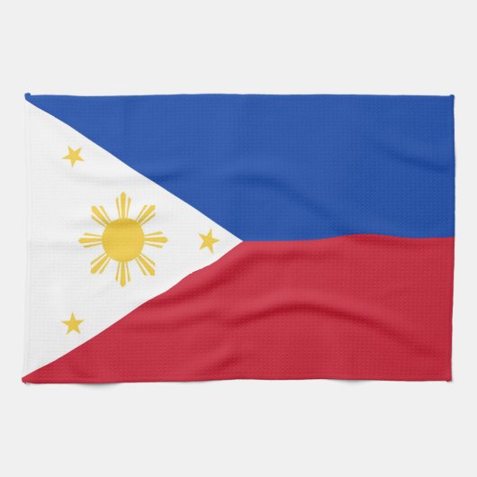Linge De Cuisine drapeau des Philippines (Horizontal)