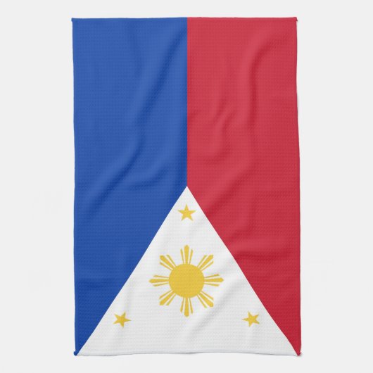 Linge De Cuisine drapeau des Philippines (Vertical)