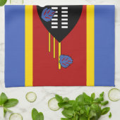 Linge De Cuisine Drapeau d'Eswatini (Plié)