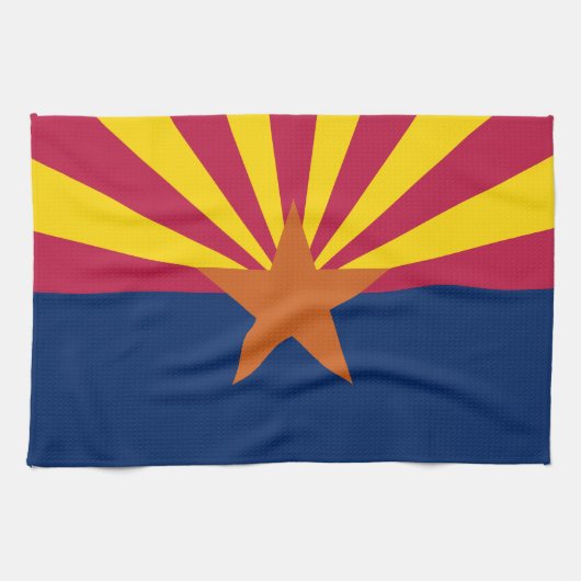 Linge De Cuisine Drapeau d'État de l'Arizona (Horizontal)