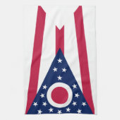 Linge De Cuisine Drapeau d'état de l'Ohio (Vertical)
