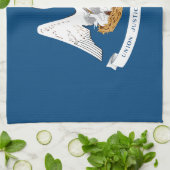 Linge De Cuisine Drapeau d'État de Louisiane (Plié)