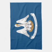 Linge De Cuisine Drapeau d'État de Louisiane (Vertical)