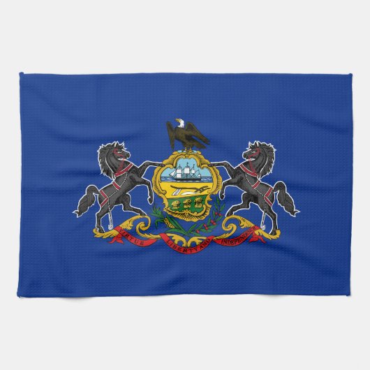 Linge De Cuisine Drapeau d'État de Pennsylvanie (Horizontal)
