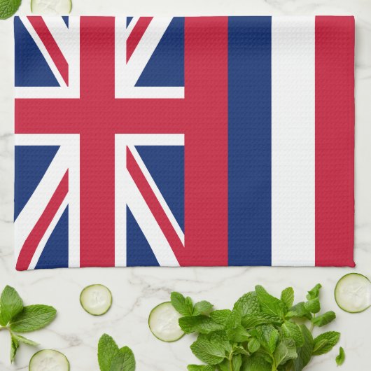 Linge De Cuisine Drapeau d'État d'Hawaii (Plié)
