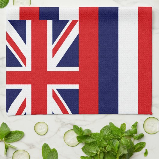 Linge De Cuisine Drapeau d'État d'Hawaii (Plié)