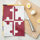 Linge De Cuisine Drapeau d'état du Maryland (Quart Plié)