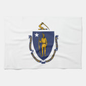 Linge De Cuisine Drapeau d'État du Massachusetts (Horizontal)