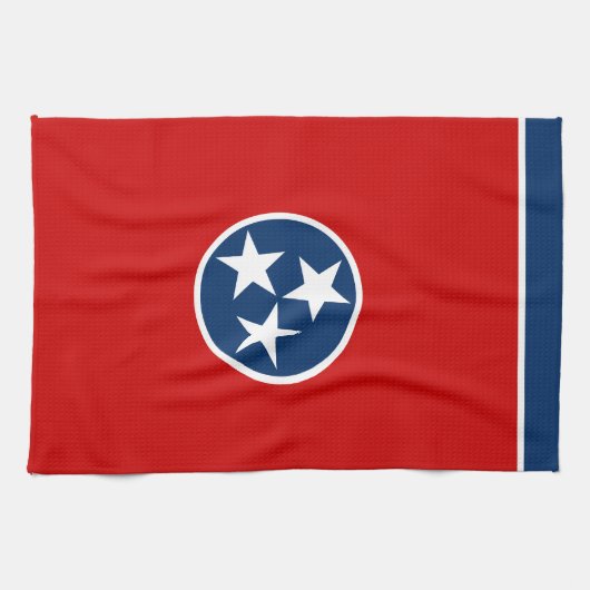 Linge De Cuisine Drapeau d'état du Tennessee (Horizontal)
