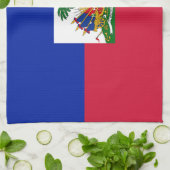 Linge De Cuisine Drapeau d'Haïti (Plié)