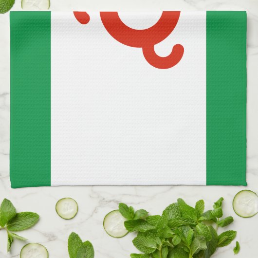 Linge De Cuisine Drapeau d'Ingouchie (Plié)