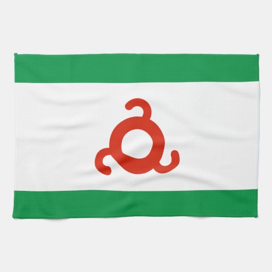 Linge De Cuisine Drapeau d'Ingushetia (Horizontal)