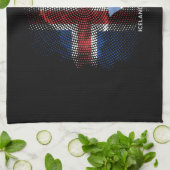 Linge De Cuisine Drapeau d'Islande (Plié)