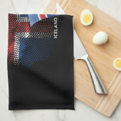 Linge De Cuisine Drapeau d'Islande (Quart Plié)