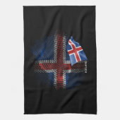 Linge De Cuisine Drapeau d'Islande (Vertical)