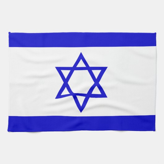 Linge De Cuisine Drapeau d'Israël (Horizontal)