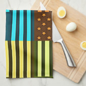 Linge De Cuisine Drapeau drôle USA (Quart Plié)