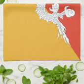 Linge De Cuisine Drapeau du Bhoutan patriotique (Plié)