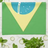 Linge De Cuisine Drapeau du Brésil (Plié)