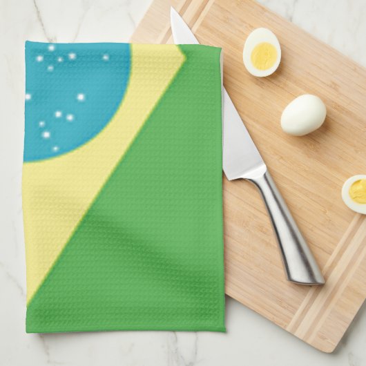Linge De Cuisine Drapeau du Brésil (Quart Plié)