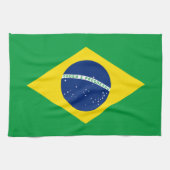 Linge De Cuisine Drapeau du Brésil patriotique (Horizontal)
