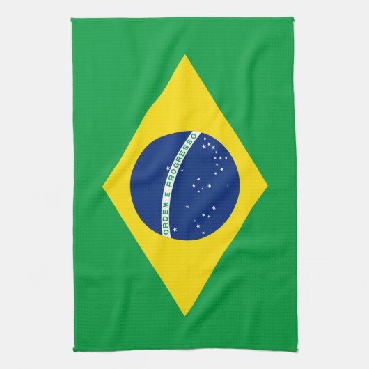 Linge De Cuisine Drapeau du Brésil patriotique (Vertical)