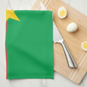 Linge De Cuisine Drapeau du Burkina Faso patriotique (Quart Plié)