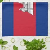 Linge De Cuisine drapeau du Cambodge (Plié)