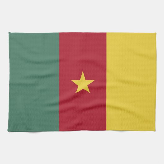 Linge De Cuisine drapeau du Cameroun (Horizontal)