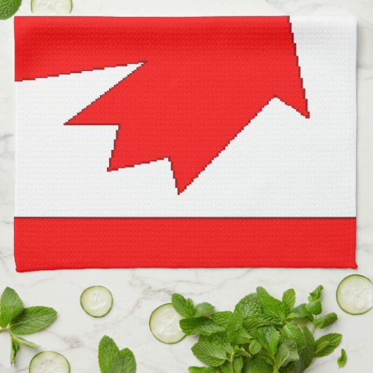 Linge De Cuisine Drapeau du Canada (Plié)