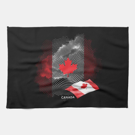 Linge De Cuisine Drapeau du Canada (Horizontal)